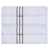 Turkish Cotton Ultra-Plush Absorbent Solid Bath Towel Set of 4