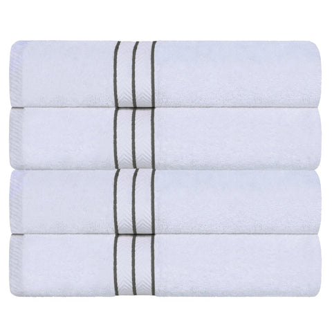 Hotel Turkish Cotton Plush Bath Towel Set 4-Piece