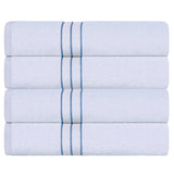Turkish Cotton Ultra-Plush Absorbent Solid Bath Towel Set of 4