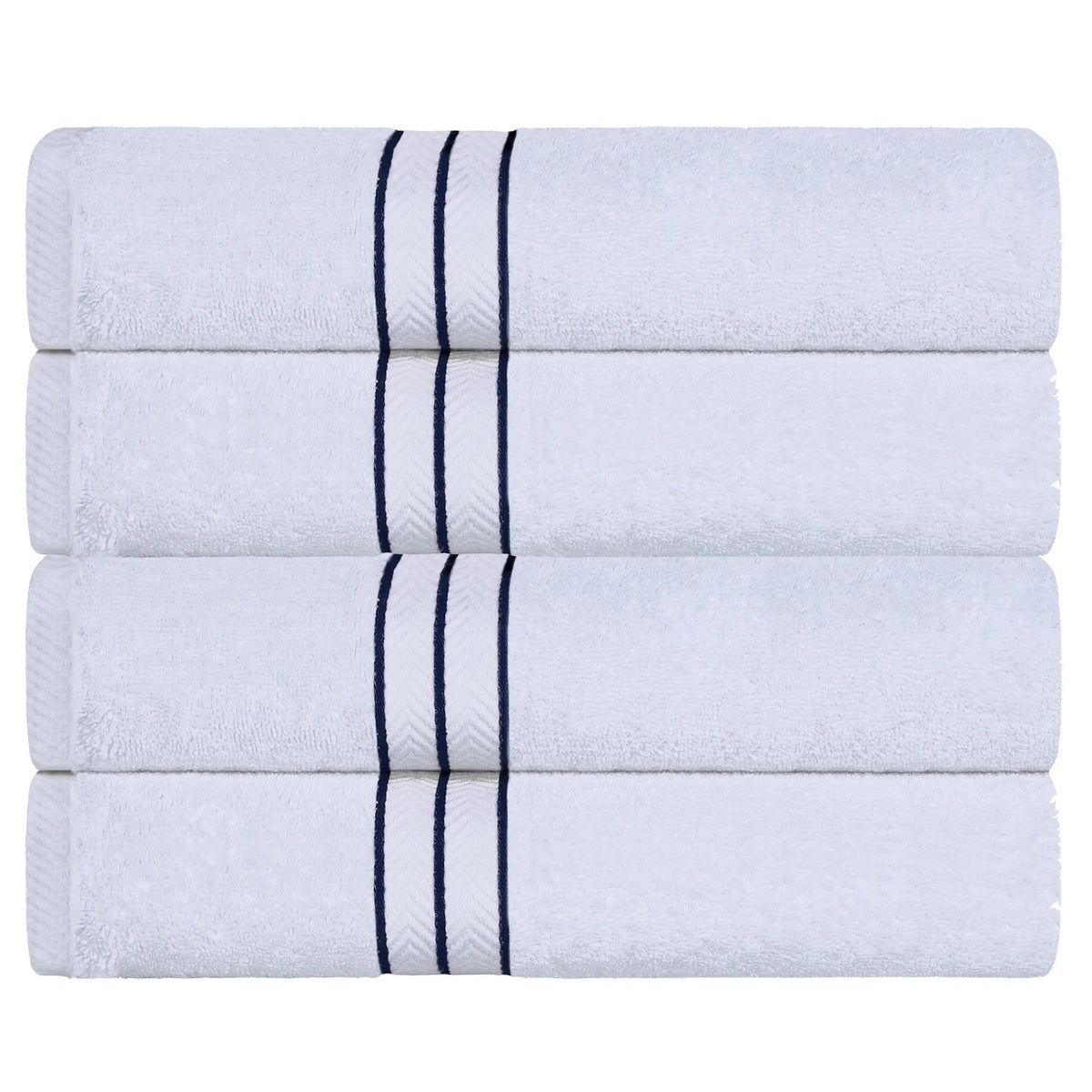 Ultra-Plush Turkish Cotton Super Absorbent Solid Bath Towel Set of 4