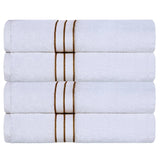 Turkish Cotton Ultra-Plush Absorbent Solid Bath Towel Set of 4