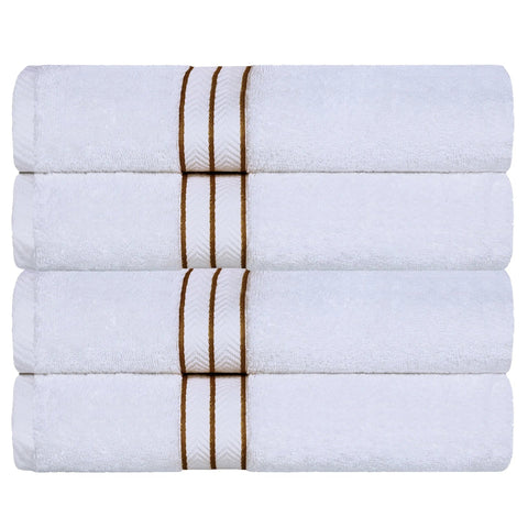 Hotel Turkish Cotton Plush Bath Towel Set 4-Piece