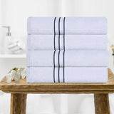 Hotel Turkish Cotton Plush Bath Towel Set 4-Piece