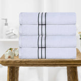 Hotel Turkish Cotton Plush Bath Towel Set 4-Piece