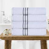 Hotel Turkish Cotton Plush Bath Towel Set 4-Piece