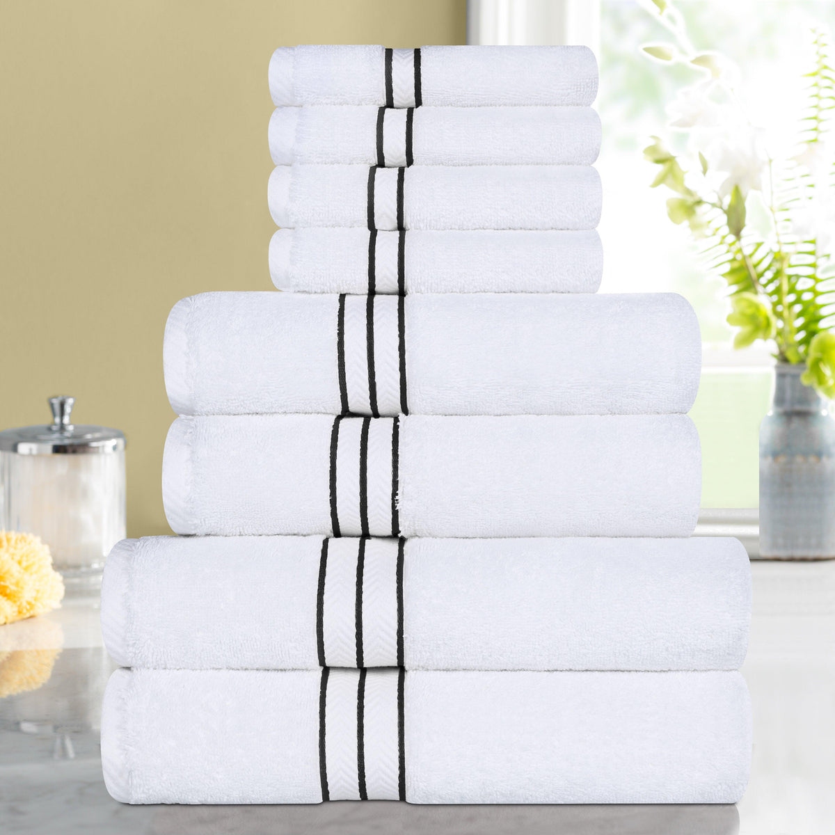 Ultra-Plush Turkish Cotton Hotel Collection Solid Towel Set Collection