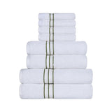 Turkish Cotton Heavyweight Plush 8 Piece Towel Set