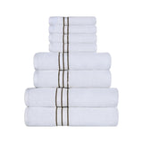 Turkish Cotton Heavyweight Plush 8 Piece Towel Set