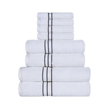 Turkish Cotton Heavyweight Plush 8 Piece Towel Set