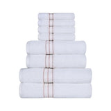 Turkish Cotton Heavyweight Plush 8 Piece Towel Set