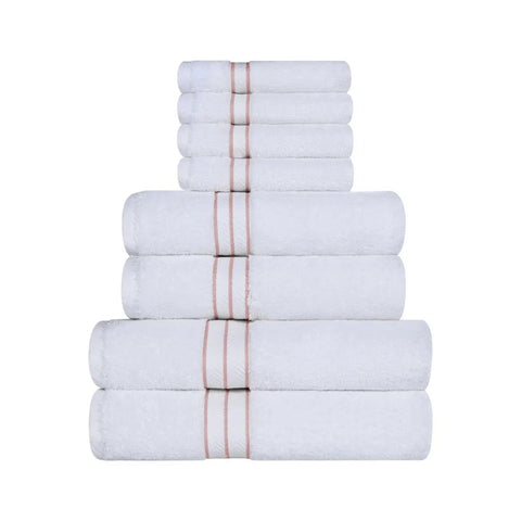 Hotel Turkish Cotton Plush Towel Set 8 Piece