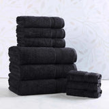 Heritage Egyptian Cotton Plush Absorbent Luxury 9 Piece Towel Set