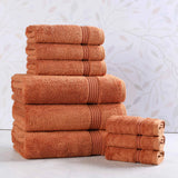 Heritage Egyptian Cotton Plush Absorbent Luxury 9 Piece Towel Set