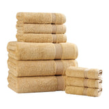 Heritage Egyptian Cotton Plush Absorbent Luxury 9 Piece Towel Set