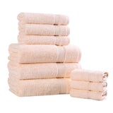 Heritage Egyptian Cotton Plush Absorbent Luxury 9 Piece Towel Set