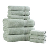 Heritage Egyptian Cotton Plush Absorbent Luxury 9 Piece Towel Set