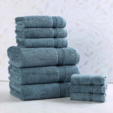 Heritage Egyptian Cotton Plush Absorbent Luxury 9 Piece Towel Set
