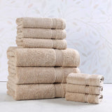 Heritage Egyptian Cotton Plush Absorbent Luxury 9 Piece Towel Set