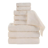 Rayon from Bamboo Eco-Friendly Fluffy Soft Solid 9 Piece Towel Set