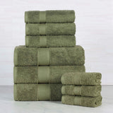 Oregon Organic Cotton Medium Weight Solid 9-Piece Towel Set