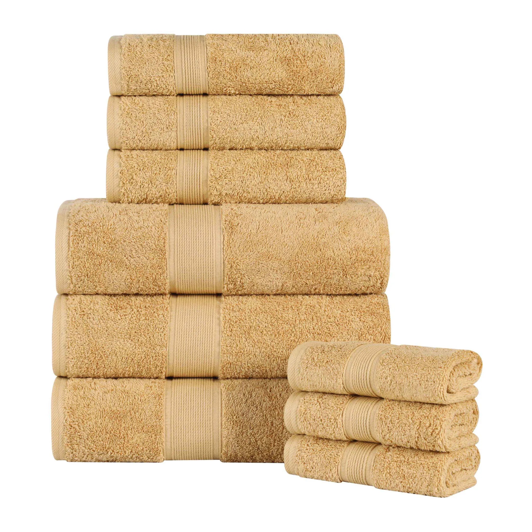 Oregon Organic Cotton Medium Weight Solid 9-Piece Towel Set