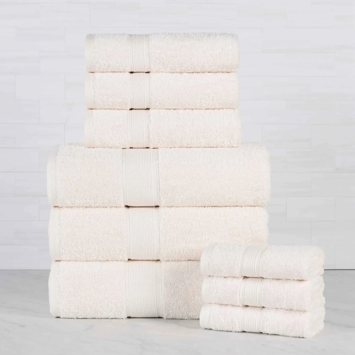 Oregon Organic Cotton Medium Weight Solid 9-Piece Towel Set