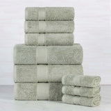 Oregon Organic Cotton Medium Weight Solid 9-Piece Towel Set