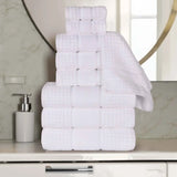 Napa Zero Twist Cotton Solid Waffle Honeycomb 9 Piece Towel Set