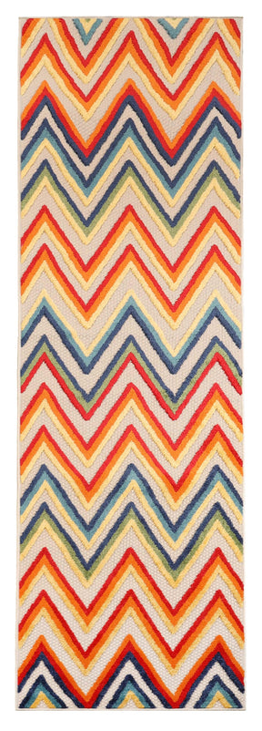 Acacia Geometric Zigzag Area Rug Modern Indoor Outdoor Rugs