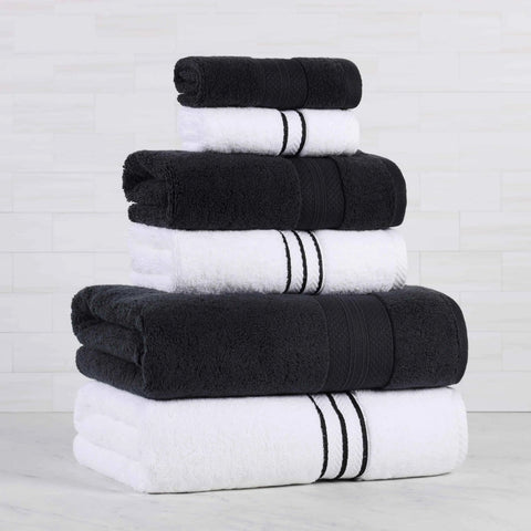 Turkish Cotton Plush Towel Set 6 Piece