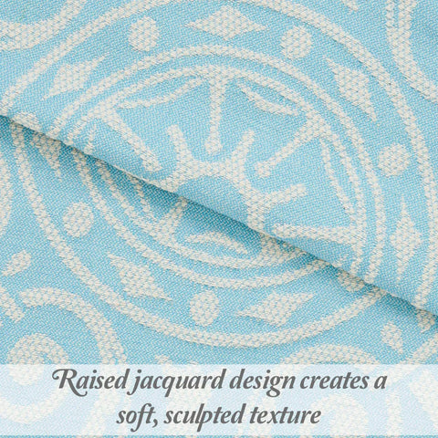 Lightweight Cotton Blend Bedspread Sets Adalie Medallion Jacquard