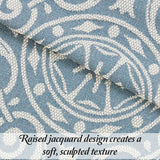 Lightweight Cotton Blend Oversized King Bedspread Sets Adalie Medallion Jacquard