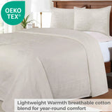 Lightweight Cotton Blend Bedspread Sets Adalie Medallion Jacquard
