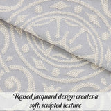 Lightweight Cotton Blend Oversized King Bedspread Sets Adalie Medallion Jacquard