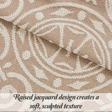 Lightweight Cotton Blend Oversized King Bedspread Sets Adalie Medallion Jacquard