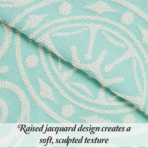 Lightweight Cotton Blend Bedspread Sets Adalie Medallion Jacquard