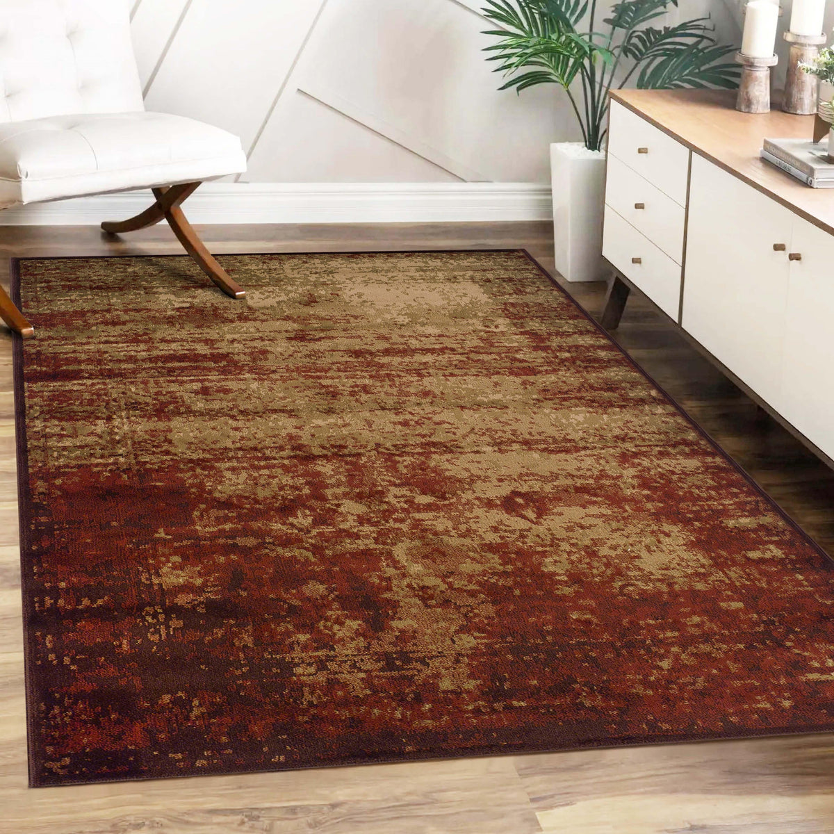 Afton Acid Wash Gradient Indoor Area Rug or Runner Or Door Mat
