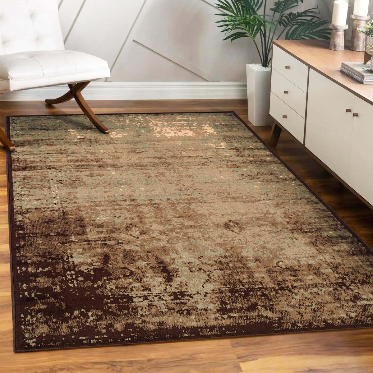 Afton Acid Wash Gradient Indoor Area Rug or Runner Or Door Mat