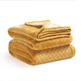 Flannel Fleece Blanket – Alaska Diamond Quilted - Warm and Plush