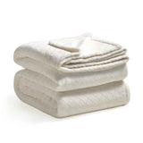 Flannel Fleece Blanket – Alaska Diamond Quilted - Warm and Plush