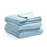 Flannel Fleece Blanket – Alaska Diamond Quilted - Warm and Plush