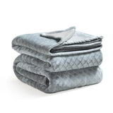 Flannel Fleece Blanket – Alaska Diamond Quilted - Warm and Plush