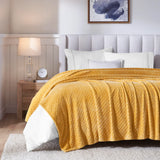 Flannel Fleece Blanket – Alaska Diamond Quilted - Warm and Plush