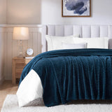 Flannel Fleece Blanket – Alaska Diamond Quilted - Warm and Plush