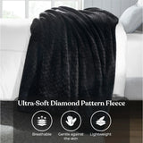 Flannel Fleece Blanket – Alaska Diamond Quilted - Warm and Plush