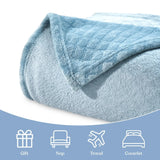 Flannel Fleece Blanket – Alaska Diamond Quilted - Warm and Plush