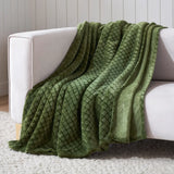 Flannel Fleece Blanket – Alaska Diamond Quilted - Warm and Plush