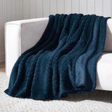 Flannel Fleece Blanket – Alaska Diamond Quilted - Warm and Plush