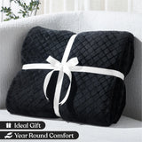 Flannel Fleece Blanket – Alaska Diamond Quilted - Warm and Plush