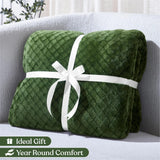 Flannel Fleece Blanket – Alaska Diamond Quilted - Warm and Plush